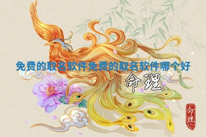免费 🦂 的取名软件 免费的取名 🙃 软件哪个好